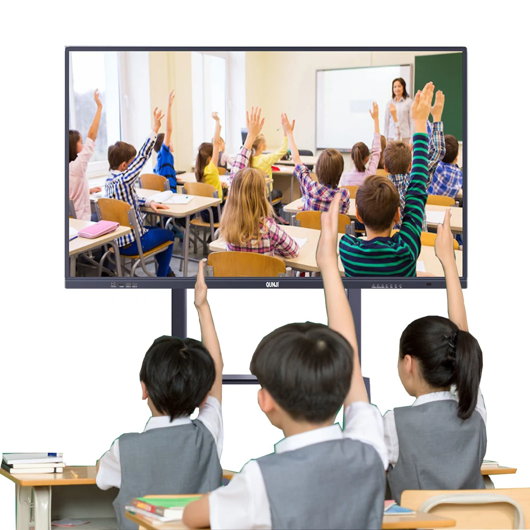 High Quality Smart Interactive Touch Anti-Glare 4K Panel Dual System Digital Intelligent Whiteboard
