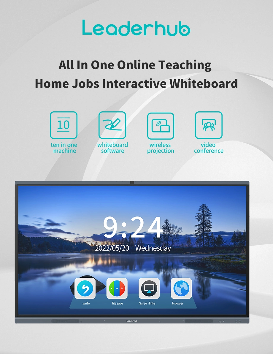 China Price 65 75 86 98 Inch Interactive Flat Panel All in One Touch Interactive Whiteboard Meeting Writing Smart Board