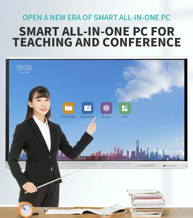 Back to School Supplies UHD 4K Capacitive or Infrared Touch Screen Digital Electronic Interactive Whiteboard Classroom School Smart Board Price