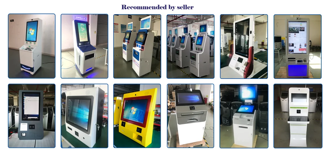 Vertical 19" Intelligent Self Service Restaurant Order Kiosk Ticket Vending Machine Self Checkout Kiosk