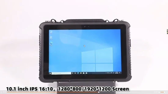 Tableta resistente de 10,1 pulgadas con sistema operativo Win 10 PRO para aplicaciones industriales de vehículos
