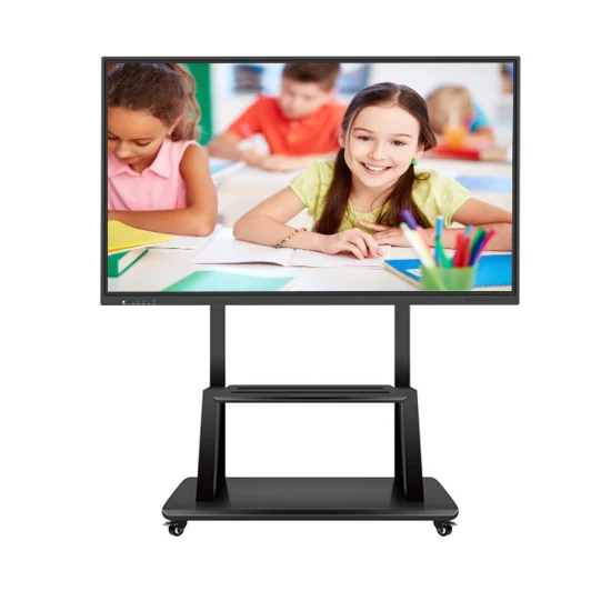 Fabricante de pizarras blancas Ultra HD personalizadas de 75 pulgadas OPS All in One IR Multi Touch Screen 4K Smart Board Panel plano interactivo para escuela y videoconferencia