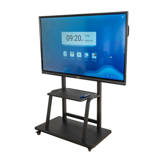 Monitor LED de mesa de alta resolución 3840 * 2160 4K Finger Touch Pizarra interactiva Reunión Panel plano interactivo Smart Board 65, 75, 85, 86, 98 Barato