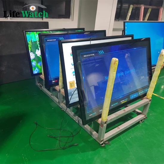 Reproductor de TV de señalización Digital con pantalla táctil LCD con sistema WiFi Android de montaje en pared de 55 pulgadas para joyería