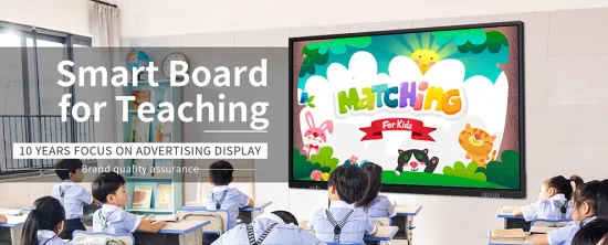 OEM Factory 4K Classroom TV Display Panel plano interactivo Escritura digital LCD Whiteboard Pantalla táctil Smart Board para enseñanza y reuniones