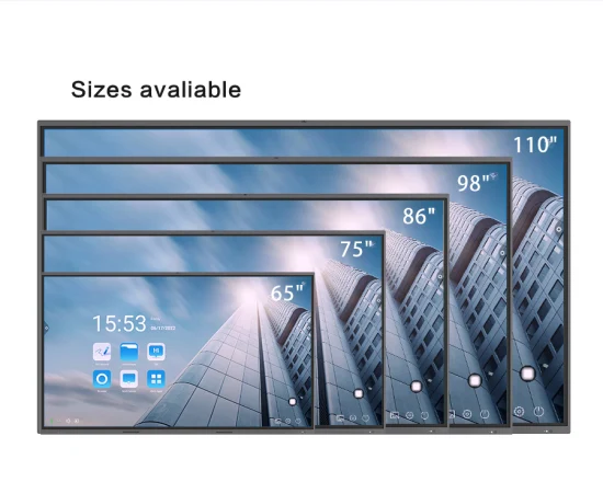 Ikinor Dual OS Android 11.0 75 pulgadas Panel plano interactivo Pantalla táctil IR Tablero inteligente para enseñanza